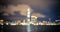 Skyline bokeh of hongkong