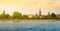 Skyline of Bonn, Germany. Beautiful night shot of great german city.