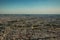 Skyline, buildings and Les Invalides dome in a sunny day, seen from the Eiffel Tower top in Paris.