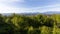 Skyline of Burlington and Mount Vernon in Washington. View from Little Mountain Park during Summer