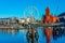 Skyline of Cardiff bay in Wales, UK