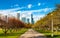 Skyline of Chicago at Grant Park in Illinois, United States