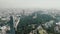 Skyline city drone. Video. Skyline of Pattaya from aerial view, Pattaya city, Chonburi, Thailand