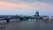 Skyline of Cologne at River Rhine