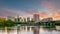 Skyline of downtown Hartford city, cityscape in Connecticut, USA