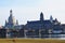 Skyline Dresden-City with Elbe River and Woman-church