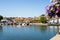 Skyline Of Henley On Thames In Oxfordshire UK With River Thames