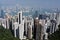 Skyline of Hong Kong city and Victoria Harbour