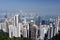 Skyline of Hong Kong city and Victoria Harbour