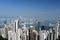 Skyline of Hong Kong city and Victoria Harbour