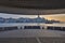 skyline of Hong Kong by the promenade of Victoria harbour 27 Nov 2020