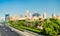 Skyline of Kuwait City along the First Ring Road