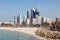 Skyline of Kuwait City from the beach