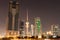 Skyline of Kuwait City at night