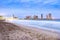 Skyline of La Peninsula from Cavancha Beach in Iquique