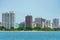 Skyline of the Lakeview Neighborhood from Lake Michigan in Chicago