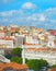 Skyline Lisbon Old Town Rossio