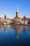 Skyline of Lubeck old town, Germany