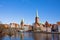 Skyline of Lubeck old town, Germany