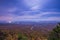 Skyline of Luray, Virginia from the george washington and jeffe