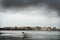 Skyline of Madison Wisconsin during a thunderstorm