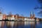Skyline of the medieval city of Lubeck