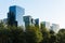 Skyline of office buildings at Nueva Las Condes, Santiago de Chile