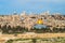 Skyline of old city of jerusalem, israel