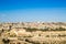 Skyline of the Old City at Temple Mount in Jerusalem, Israel.