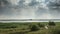 Skyline over the river Thames alongside Purfleet, Grays, Essex