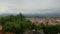 Skyline over Sucre, bolivia. Aerial view over the capital city