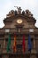 The skyline of Pamplona, Town Hall, Navarre, Basque Country, Spain, Northern Spain, Iberian Peninsula, Europe