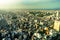 Skyline Panorama View Nagoya Megacity from Midland Square