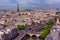 Skyline of Paris with Eiffel Tower and Seine river in Paris