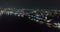 Skyline of Pattaya from aerial view at night