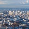 Skyline of residential district in Paris city