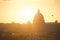 Skyline Rome Peter Basilica sunset