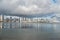 Skyline of San Diego wide angle view - CALIFORNIA, USA - MARCH 18, 2019