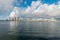 Skyline of San Diego wide angle view - CALIFORNIA, USA - MARCH 18, 2019