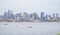 The skyline of Seattle - view from Gasworks Park - SEATTLE / WASHINGTON - APRIL 11, 2017