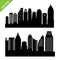 Skyline silhouettes vector