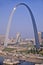 Skyline of St. Louis, MO with Arch