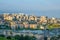 Skyline of tiberias at shore of galilee, israel