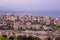 Skyline of tiberias at shore of galilee, israel