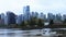 Skyline timelapse of Vancouver, British Columbia across water 4K