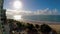 Skyline tropical beach footage clouds timelapse weather.