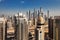 A skyline view of Jumeirah Lakes Towers, Dubai, UAE