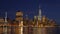 Skyline view of Manhattan with World Trade Center in New York City, America.