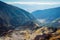 Skyline view from Placlive peak at Tatras