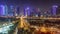 The skyline of the West Bay area from top in Doha timelapse, Qatar.